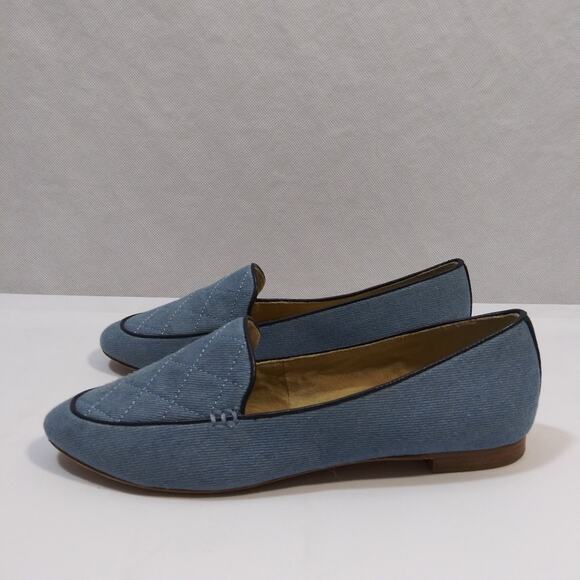 Talbots Ryan Denim Quilted Loafers Size 7.5 - Picture 5 of 10